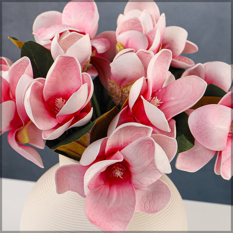 Artificial Magnolia Flowers in Bunch