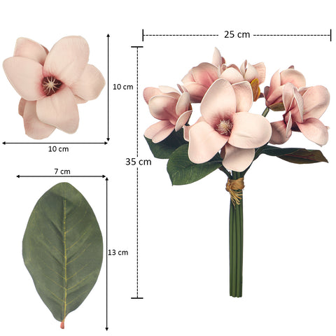 Artificial Magnolia Flowers in Bunch