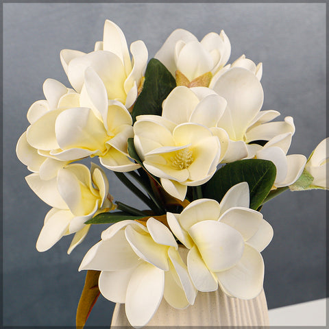 Artificial Magnolia Flowers in Bunch