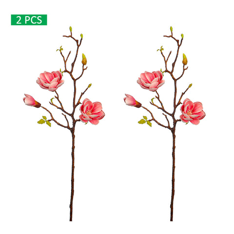 2pcs Nearly Natural Magnolia Flowers