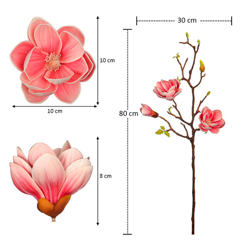 2pcs Nearly Natural Magnolia Flowers