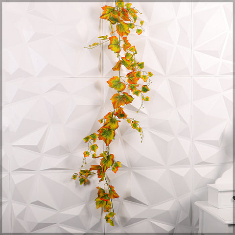 Hanging maple leaves garland