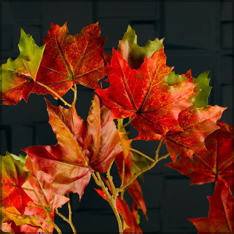 Artificial Maple Leaf Branch