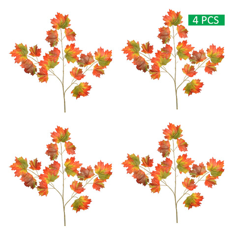 Artificial Maple Leaf Branch