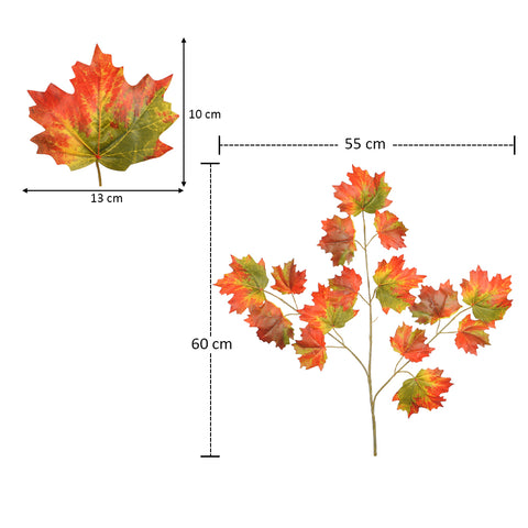 Artificial Maple Leaf Branch