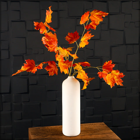 Fake maple leaves for rustic styling