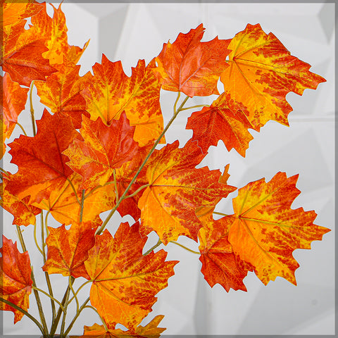 Artificial maple branch for autumn decor