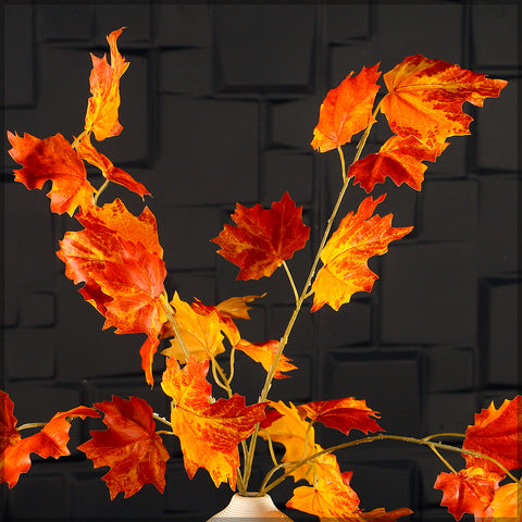 Faux autumn leaves for home styling