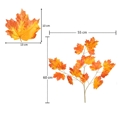 Artificial maple leaves for rustic decor