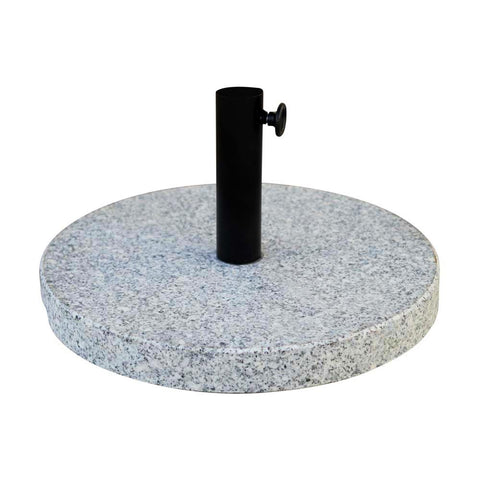 Heavy-duty round marble umbrella base for outdoor umbrellas