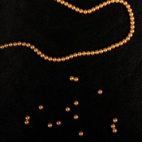 8mm Pearl Beads String Line Chain Garland Gold