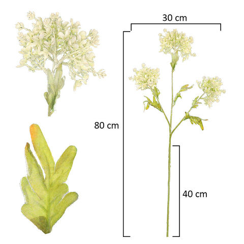 2pcs Artificial Meadowsweet Flower