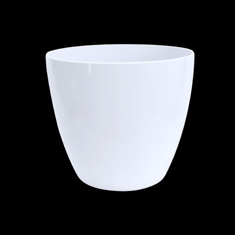 Modern white plastic planters pot for home decor