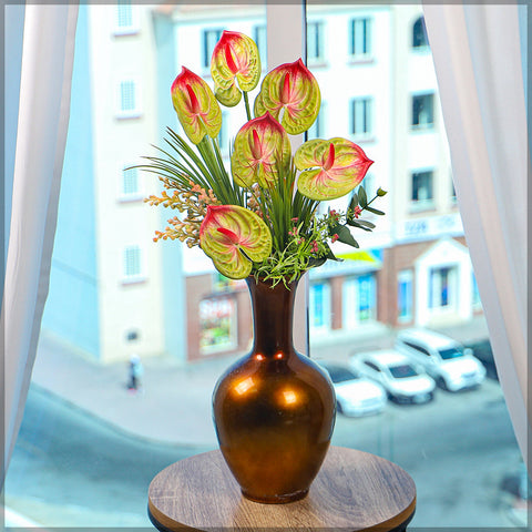 6pcs Artificial Mini Anthurium Flower