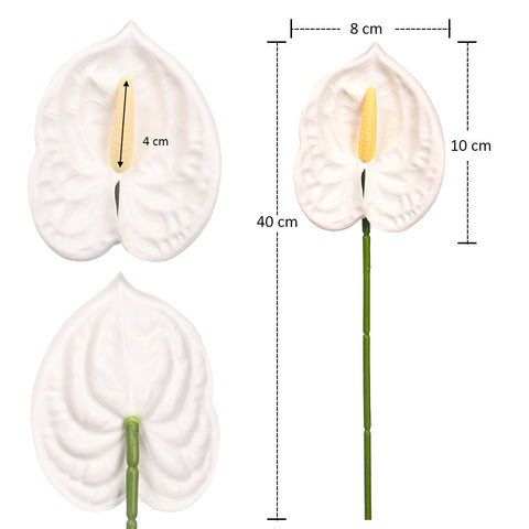 6pcs Artificial Mini Anthurium Flower