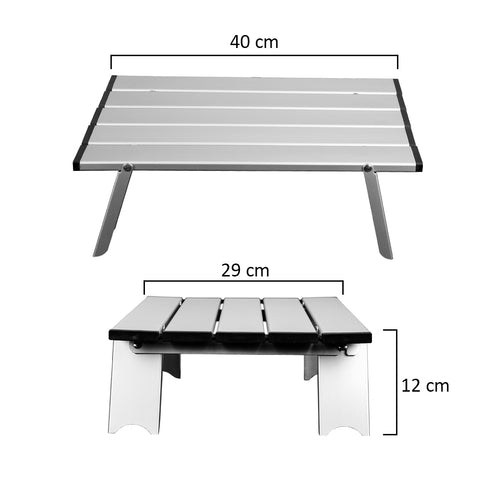 Mini Low Portable Utility Aluminum Table