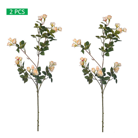 2pcs Artificial Mini Rose Flower Stem