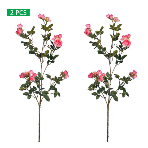 2pcs Artificial Mini Rose Flower Stem