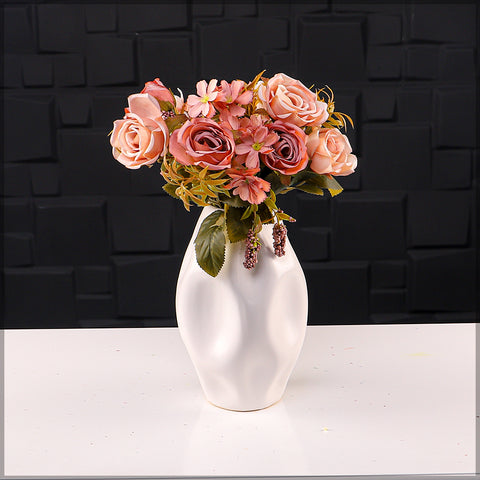 2pcs Artificial Mini Rose Flower with Filler Bunch