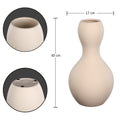 Sleek white ceramic vase with an elegant design