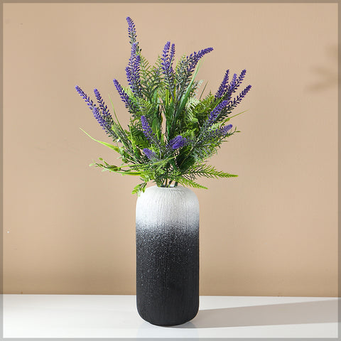 Decorative minimalist ceramic vase for modern interiors