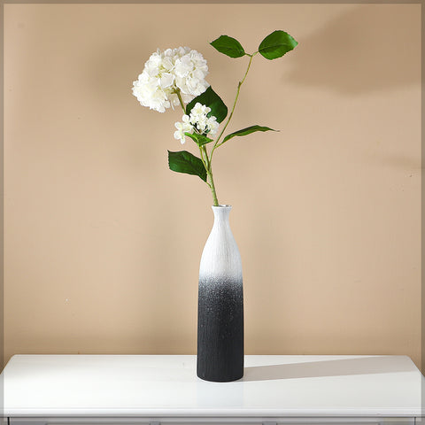 Modern aesthetic tall ceramic vase with sleek design