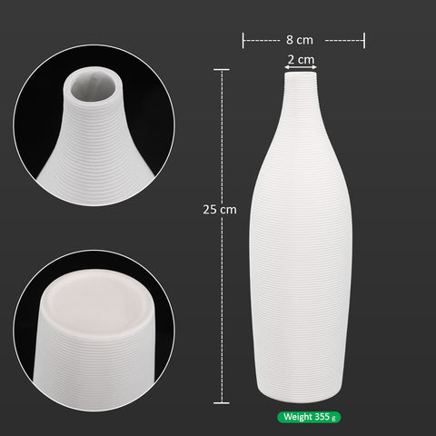 Minimalist ceramic vase for decor