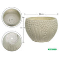 Durable modern planter pot in magnesium oxide