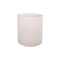 White plastic plant pot