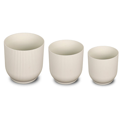 Contemporary plastic pot set