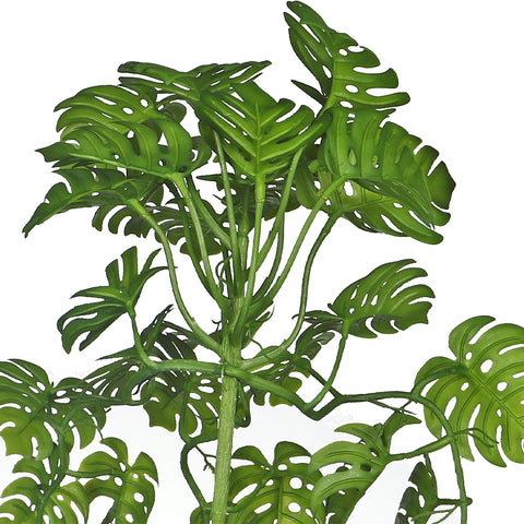 Faux monstera plant for decor