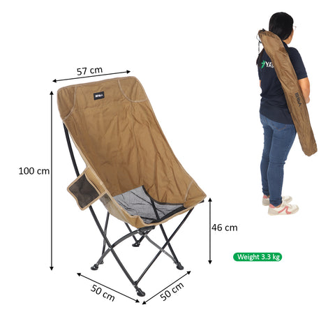 Camping chair with cup holder