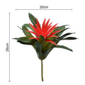 Vibrant faux guzmania flowers for living room