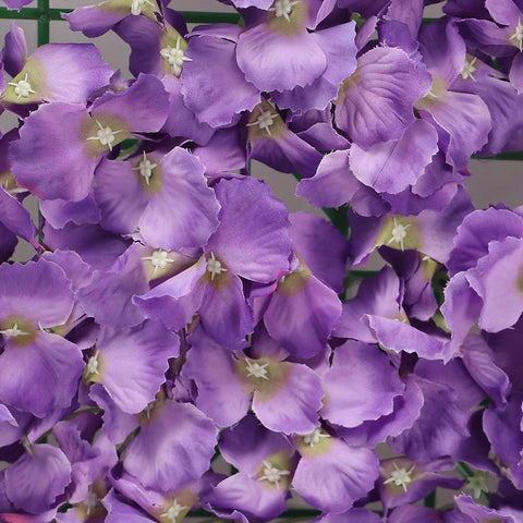 Artificial Hydrangea Wall Panel Purple