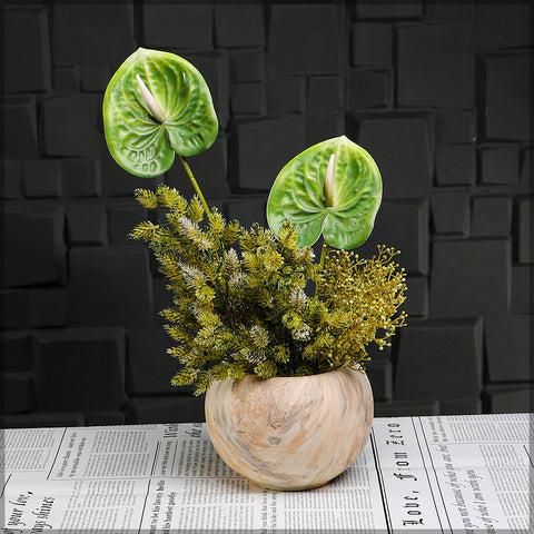 Green Anthurium Flower Arrangement