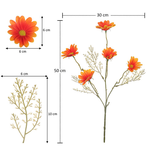 Nearly Natural Daisy Flower Stem