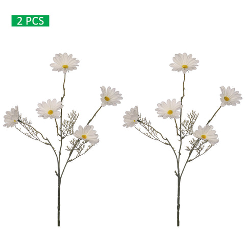 2pcs Nearly Natural Daisy Flower Stem