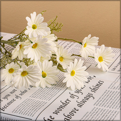 2pcs Nearly Natural Daisy Flower Stem