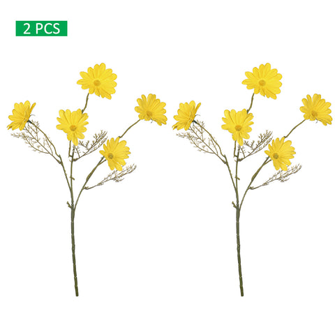 2pcs Nearly Natural Daisy Flower Stem