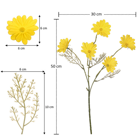 Nearly Natural Daisy Flower Stem