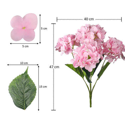 3 pcs Nearly Natural Hydrangea Flower