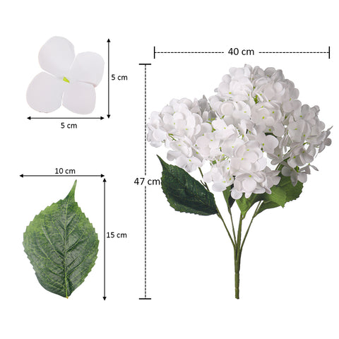 3 pcs Nearly Natural Hydrangea Flower