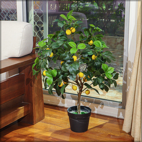 Nearly Natural Lemon Plant 95cm for home decor