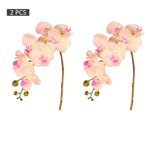 2pcs Nearly Natural Artificial Orchid Flower