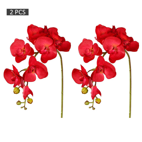 2pcs Nearly Natural Artificial Orchid Flower