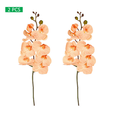 2pcs Nearly Natural Artificial Orchid Flower