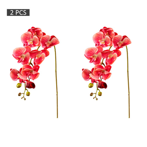 2pcs Nearly Natural Artificial Orchid Flower