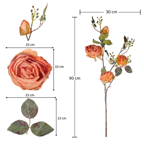 Nearly Natural Rose Flower Stem