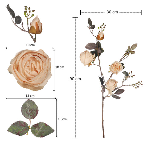 Nearly Natural Rose Flower Stem