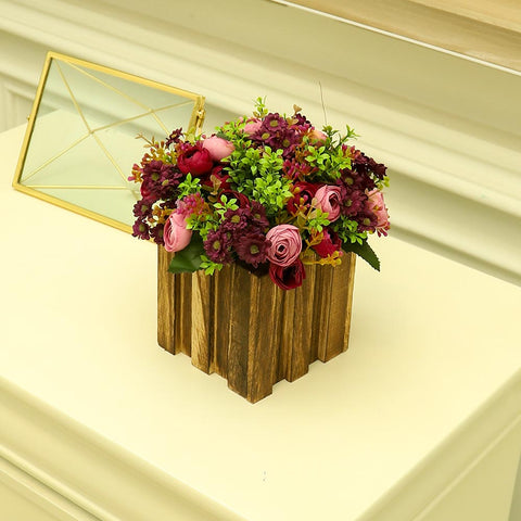 Square Wooden Planter